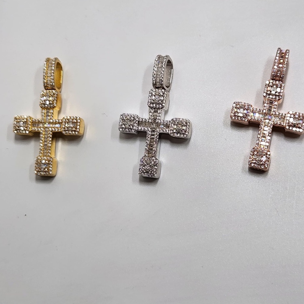 Diamond Urn Pendant, VVS GRA certified 14k Gold Vermeil, FREE APPRAISAL Incl. - Picture 5 of 9